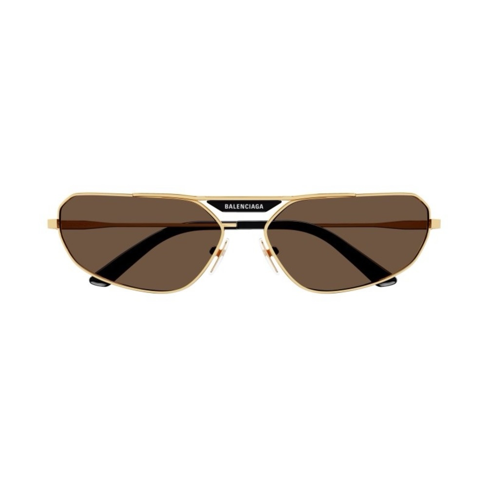 NEW BB0245S 003 BALENCIAGA WOMEN SUNGLASSES GOLD BROWN BB 0245S 003 EYEWEAR - Picture 2 of 5